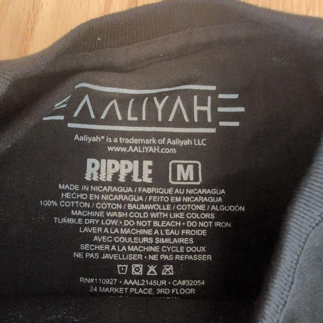 Aaliyah ロンT Back & Forth 長袖 M ブラック