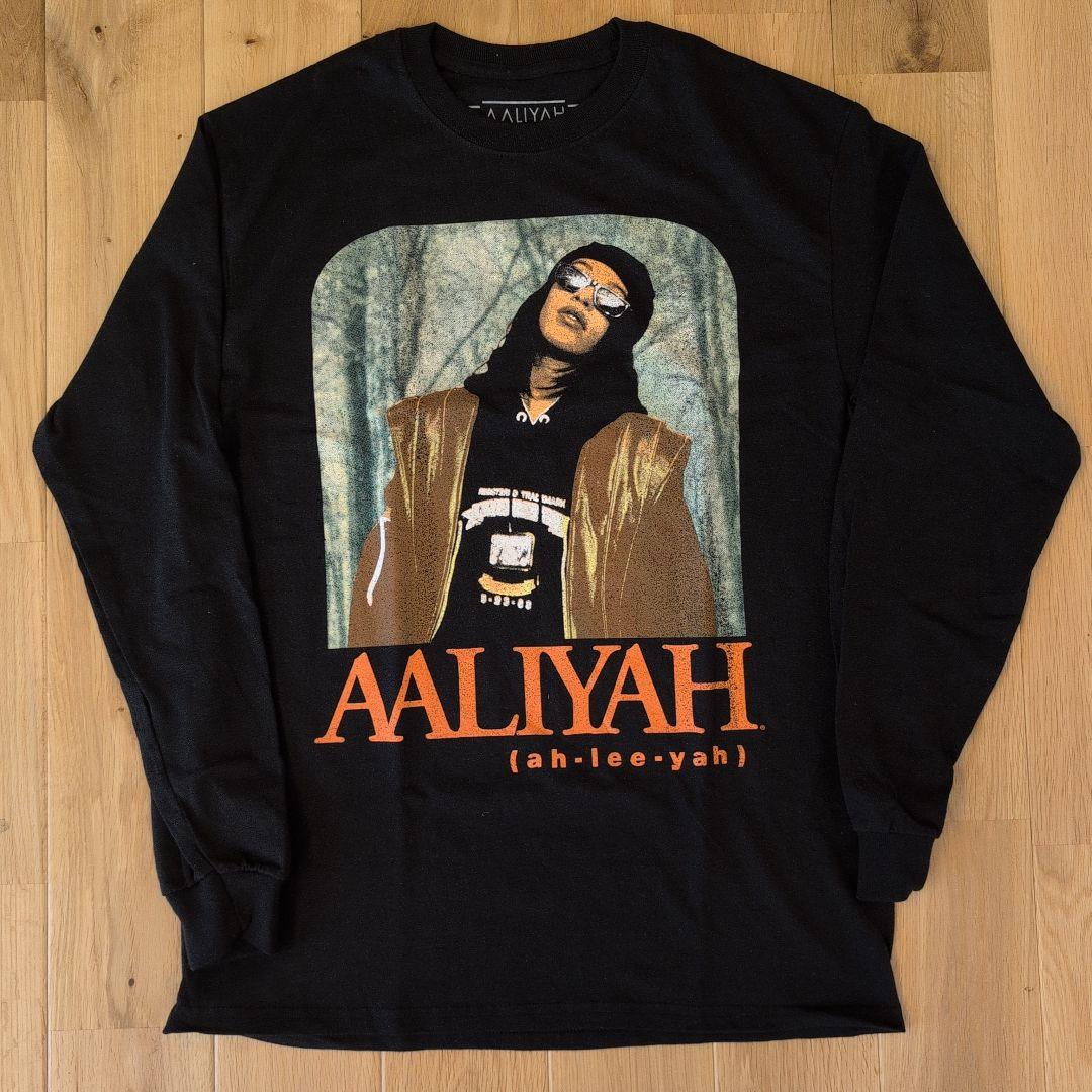 Aaliyah ロンT Back & Forth 長袖 M ブラック