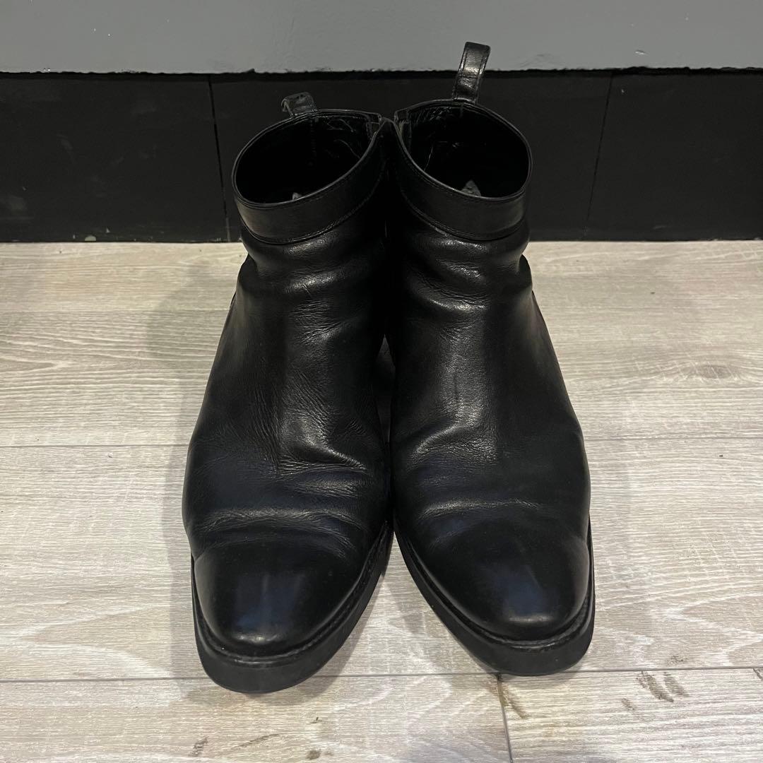 galaabend ヒールブーツ レザー ブラック