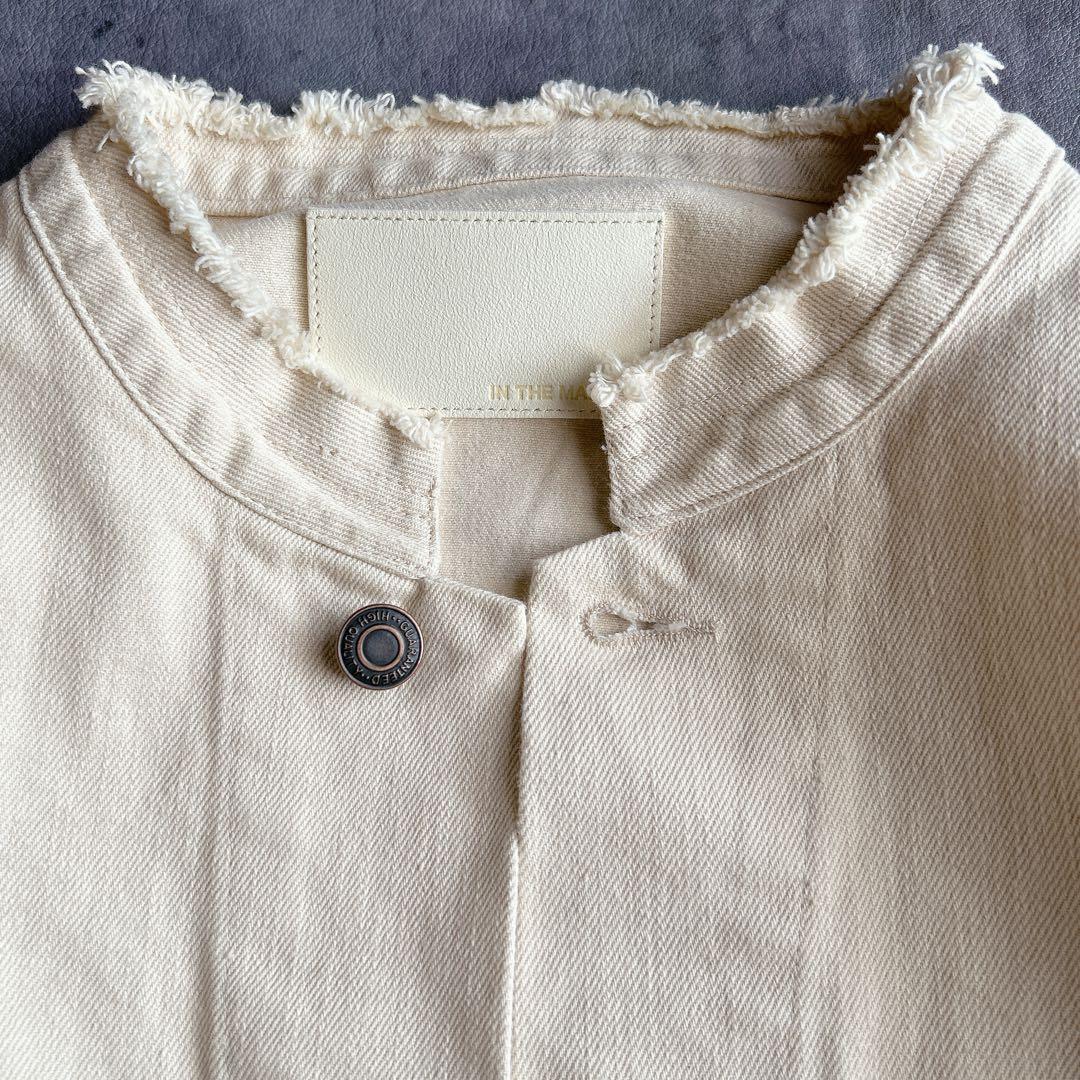 IN THE MARKET ⿻ コットン ワイド デニムジャケット Gジャン 白