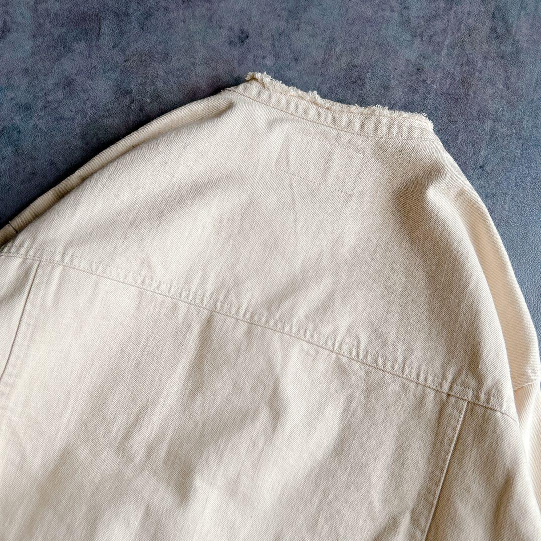 IN THE MARKET ⿻ コットン ワイド デニムジャケット Gジャン 白