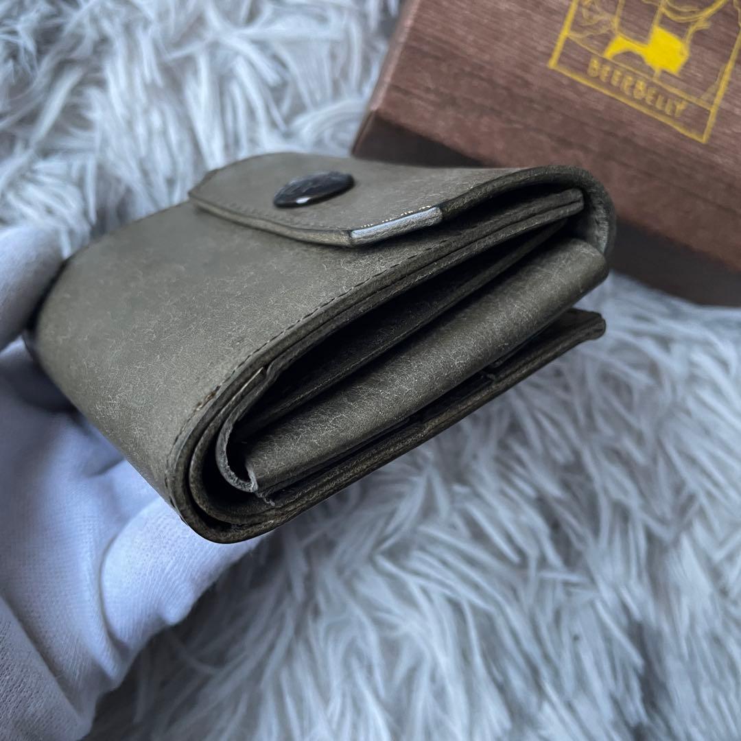 【未使用レベル】ビアベリー ハッチバック 財布 プエブロレザー