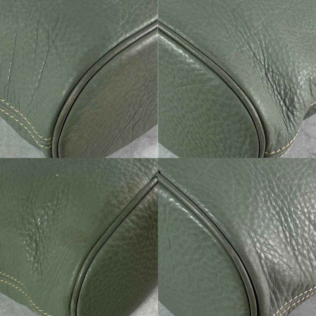 ✨稀少✨美品✨オールドコーチ　ソノマ　バケットバッグ　クロスボディ　レザー　緑