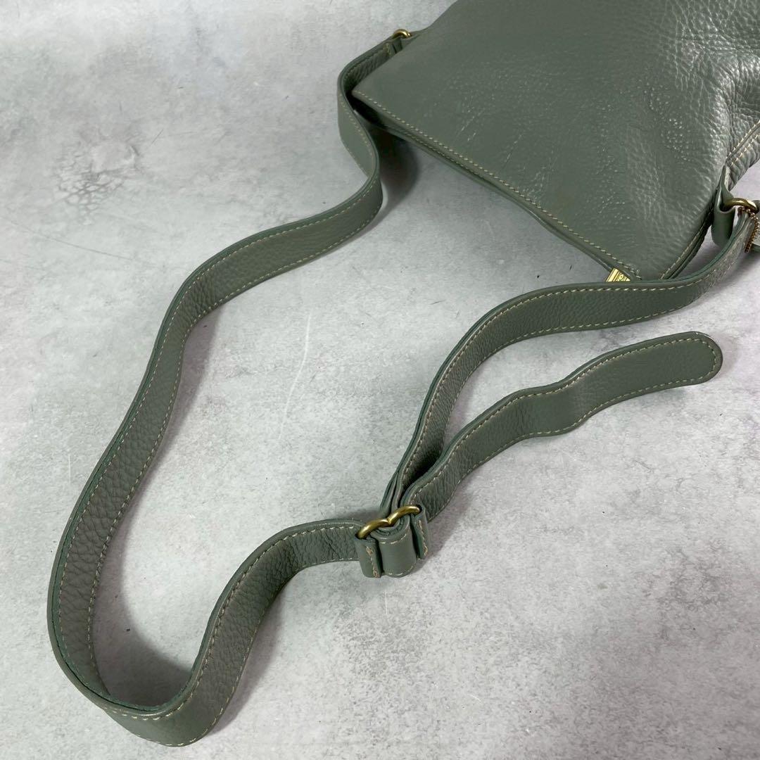 ✨稀少✨美品✨オールドコーチ　ソノマ　バケットバッグ　クロスボディ　レザー　緑