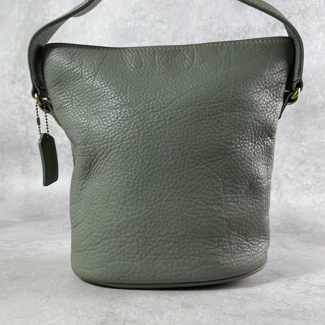 ✨稀少✨美品✨オールドコーチ　ソノマ　バケットバッグ　クロスボディ　レザー　緑