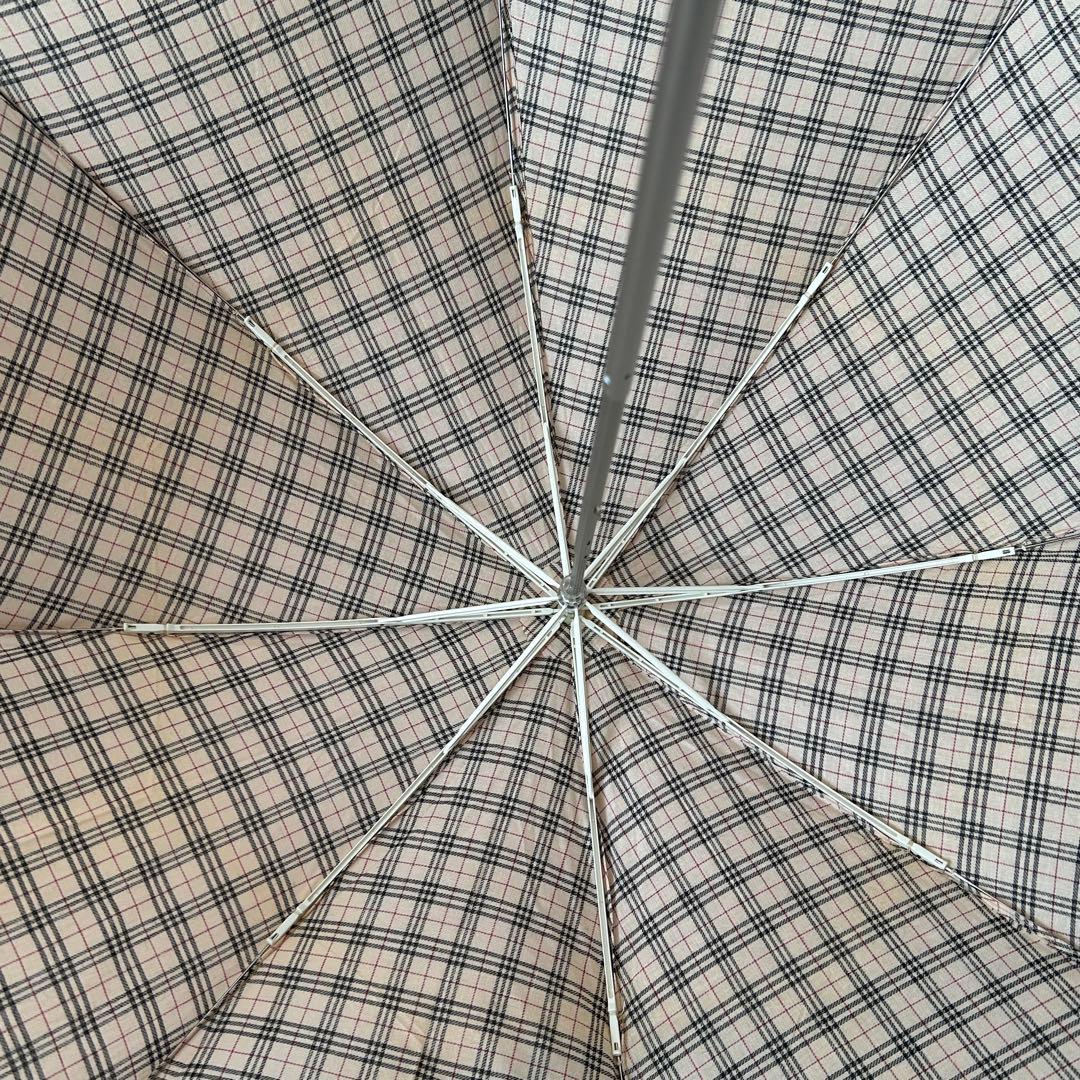 【未使用タグ付】BURBERRY ノバチェック　折りたたみ傘　レースの縁取り
