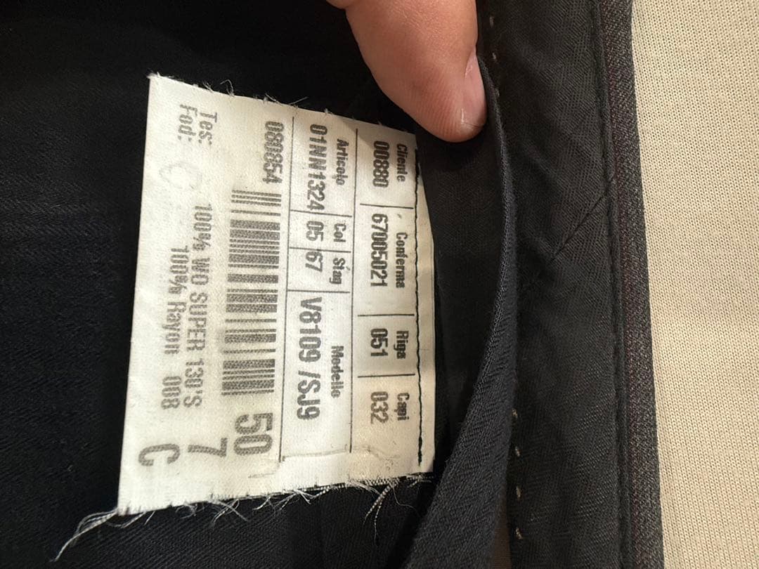 LOUIS VUITTONグレー スーツ パンツ セット サイズ50