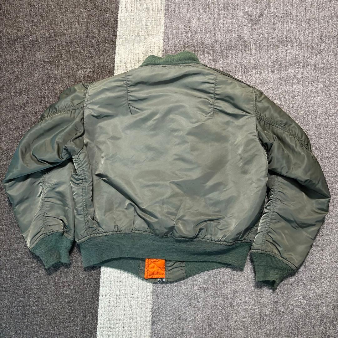 【美品】80s USA製 ALPHA INDUSTRIES MA-1 L 短丈