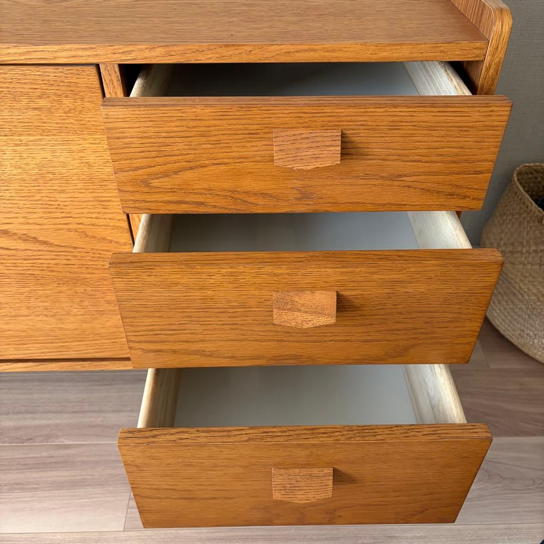 匿名配送*unico ウニコ クルト サイドボード キャビネット オーク