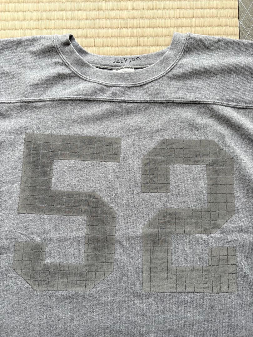 SAFARI×JM グリッドパターン リフレクタープリント フットボールTシャツ