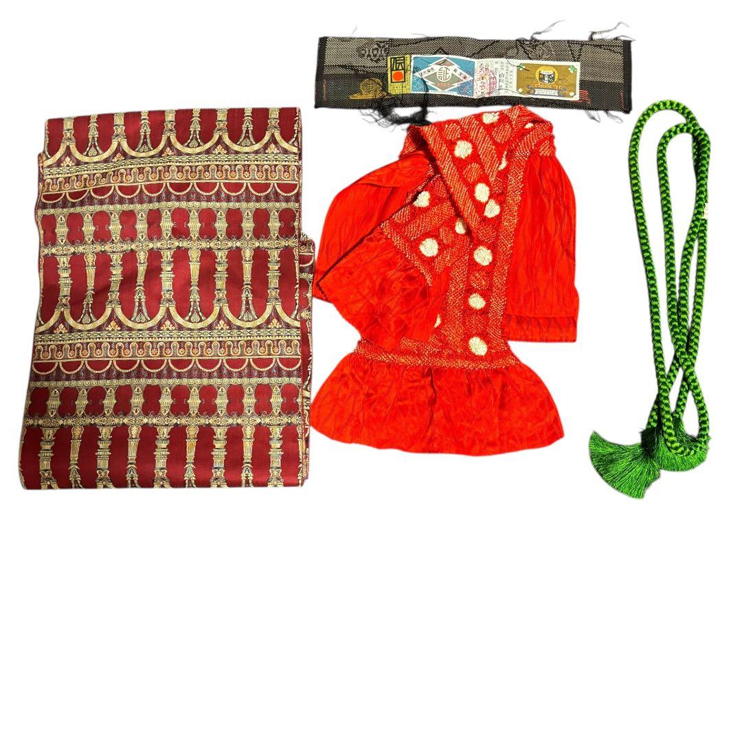 美品　袷　証紙　泥染め　本場奄美大島紬　フルセット　4点　貴重柄　クリスマス