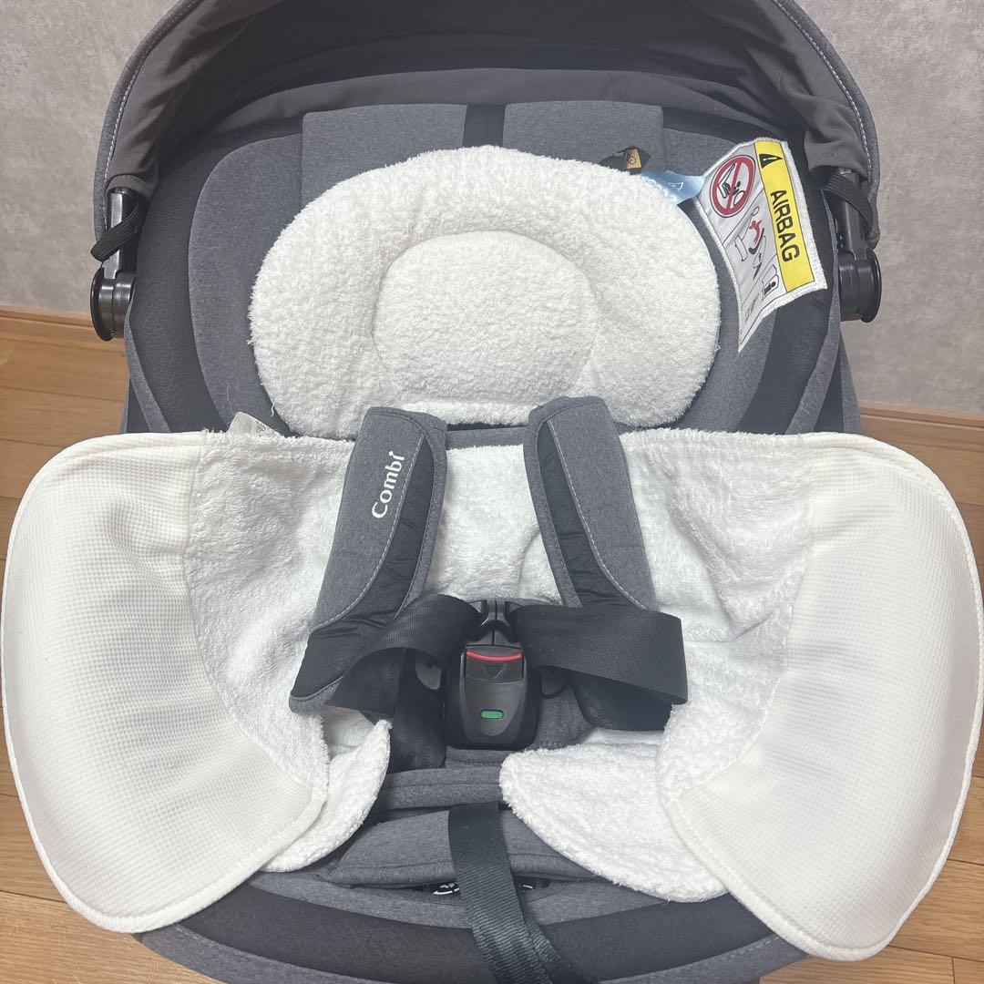 極美品✨️combi コンビ クルムーヴスマート エッグショック シートベルト固定