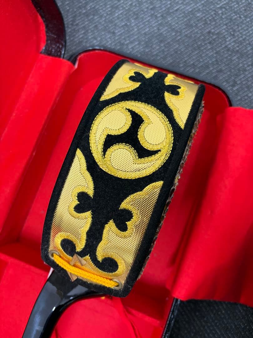 【美品✨】沖縄 三線 本皮　黒漆 三味線 ハードケース