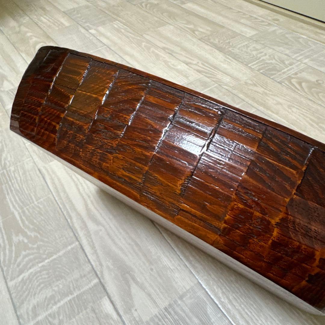 【貴重品】松　一木彫り　茶櫃