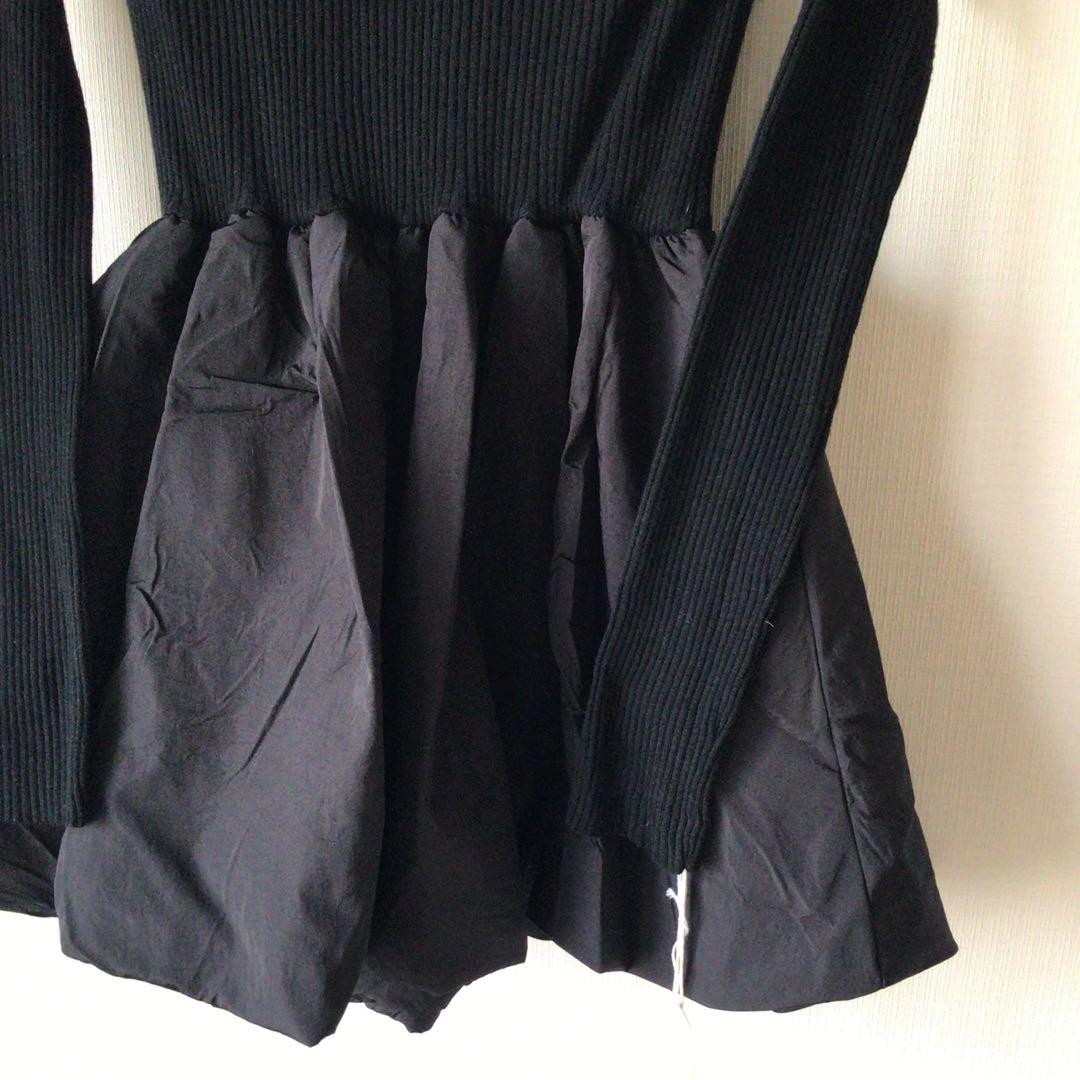 新品タグ付きlouren peplum docking knit