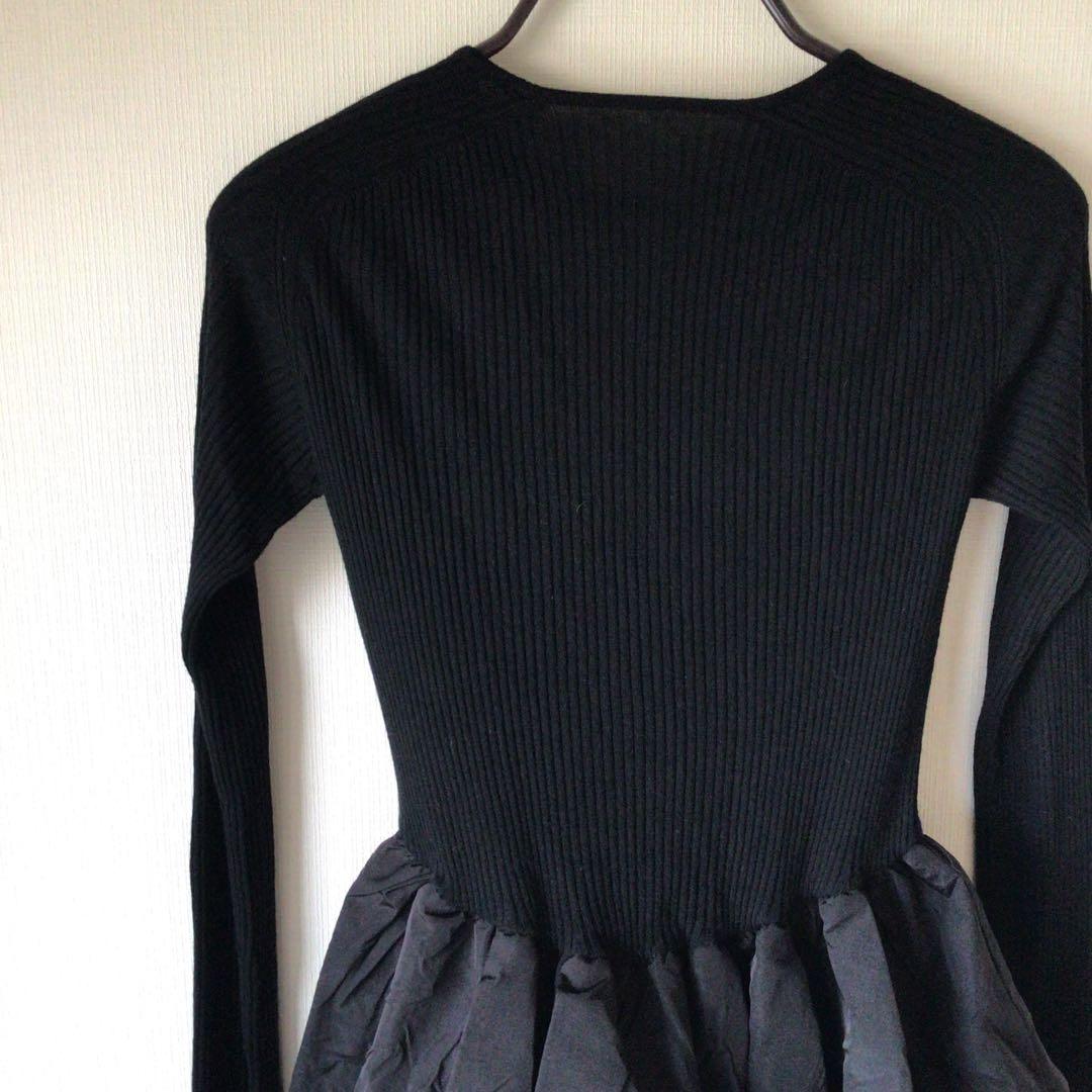 新品タグ付きlouren peplum docking knit