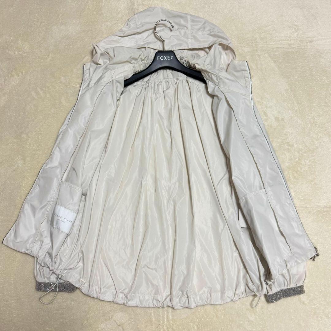 美品 ファビアフィリッピ 近年モデル モニーレ ナイロンパーカー フード