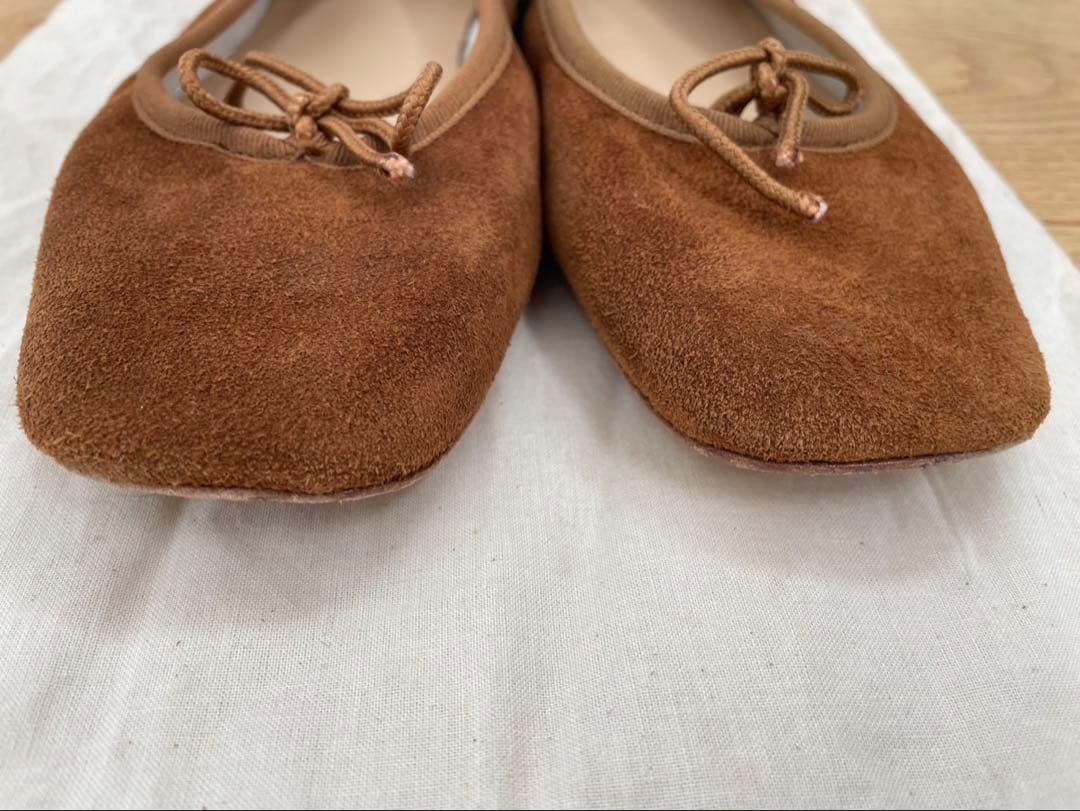 A.P.C. ブラウン ポルセリ　バレエシューズ