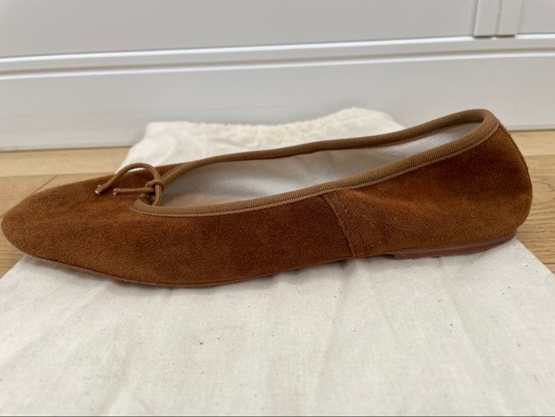 A.P.C. ブラウン ポルセリ　バレエシューズ