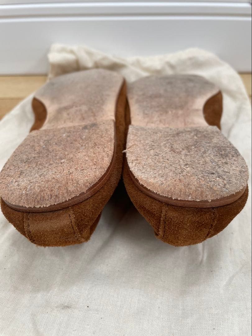 A.P.C. ブラウン ポルセリ　バレエシューズ