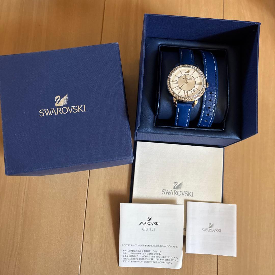 Swarovski スワロフスキー 腕時計 2重ベルト