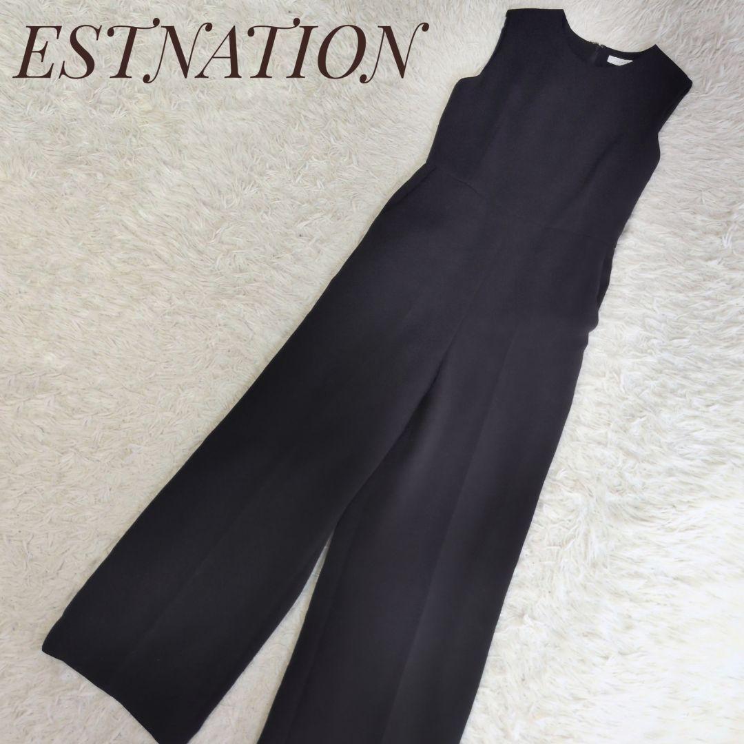 美品✨エストネーション オールインワン サロペット オーバーオール 黒 38