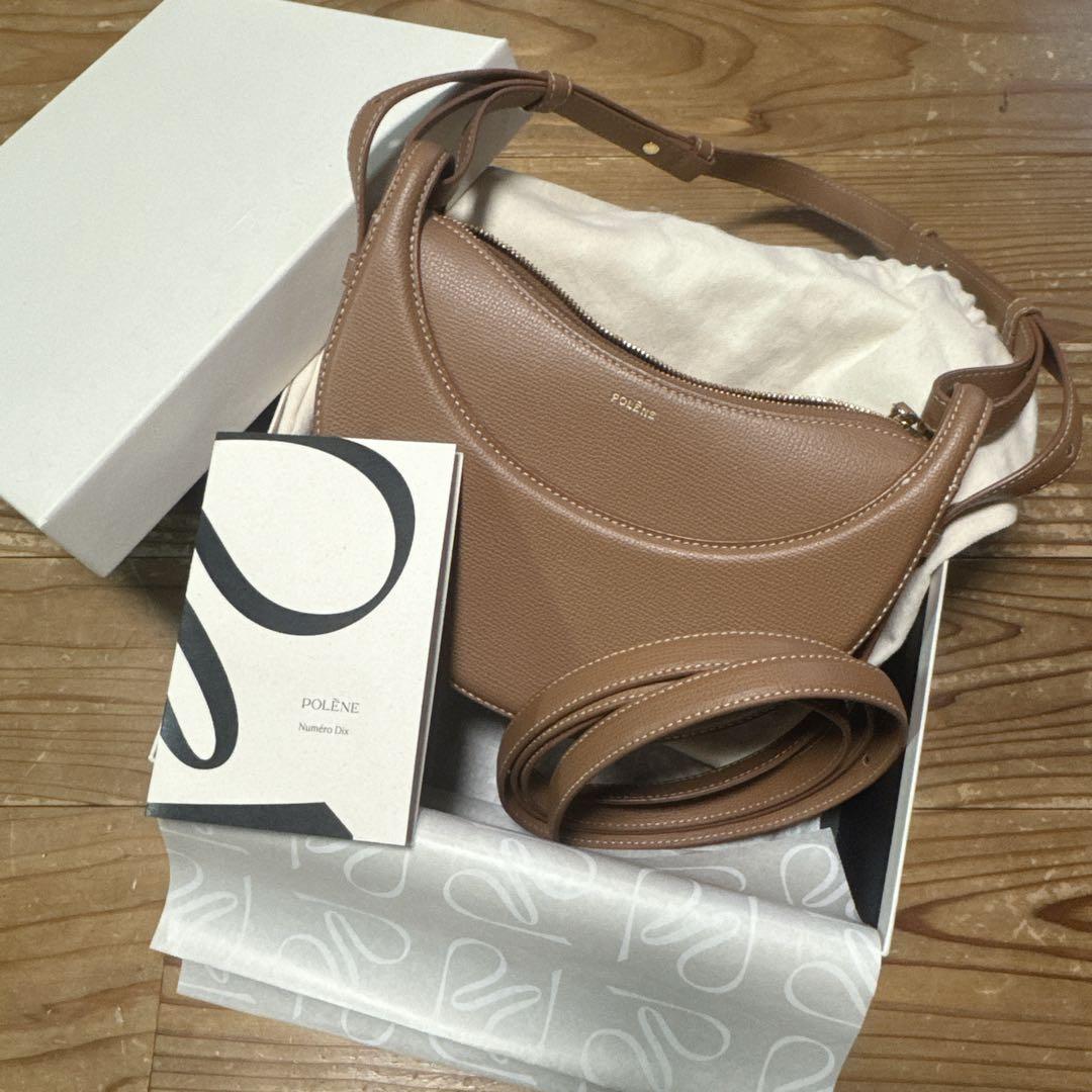 パリ本店購入 polene ポレーヌ バッグ Numero Dix キャメル