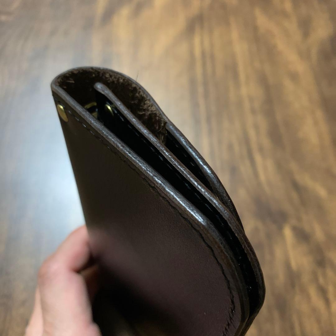 トラッカーウォレット　ミドル　ホースレザー　二層