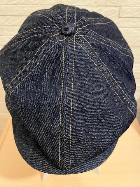 CPH かわしまたかひろ別注キャスケットブルーデニム・ベージュステッチ M/L