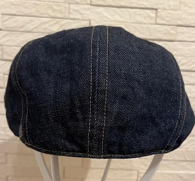 CPH かわしまたかひろ別注キャスケットブルーデニム・ベージュステッチ M/L