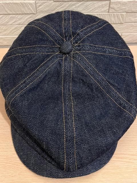 CPH かわしまたかひろ別注キャスケットブルーデニム・ベージュステッチ M/L