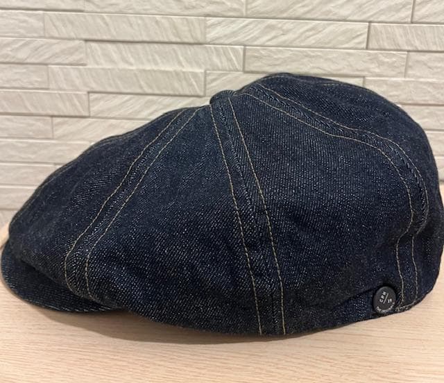 CPH かわしまたかひろ別注キャスケットブルーデニム・ベージュステッチ M/L