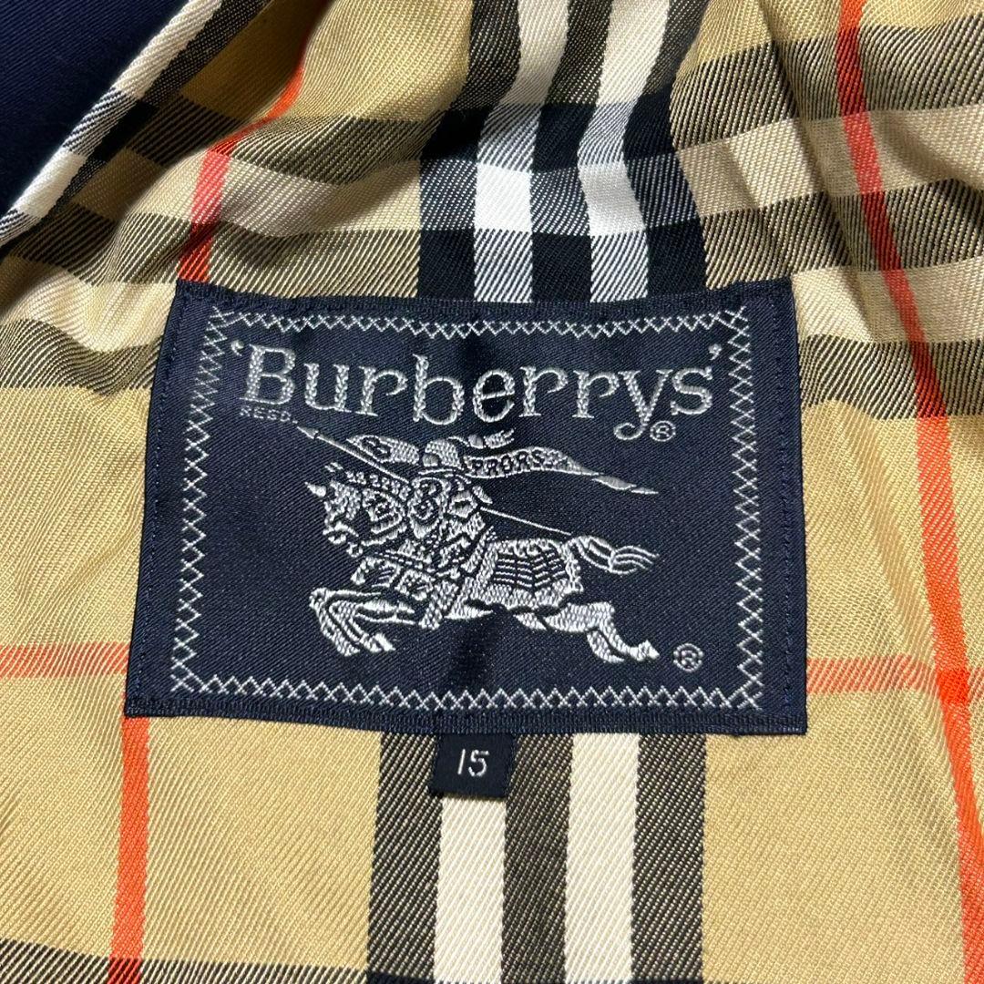 バーバリー BURBERRY ノバチェック エンブレム ネイビー コート