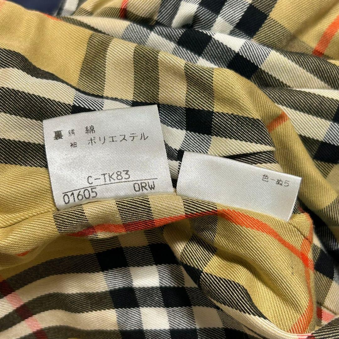 バーバリー BURBERRY ノバチェック エンブレム ネイビー コート