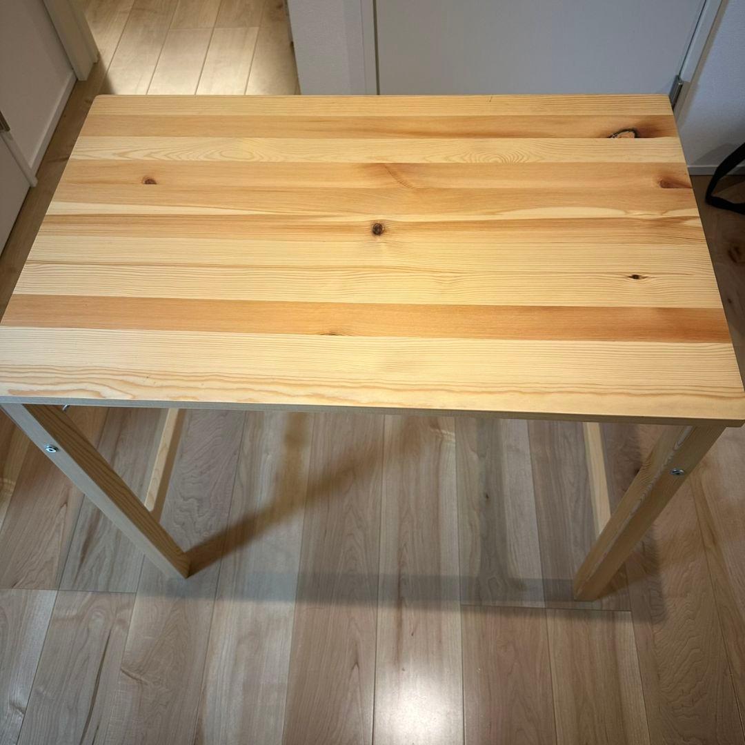 MUJI 無印良品 パイン材 折りたたみテーブル 机　デスク2台セット