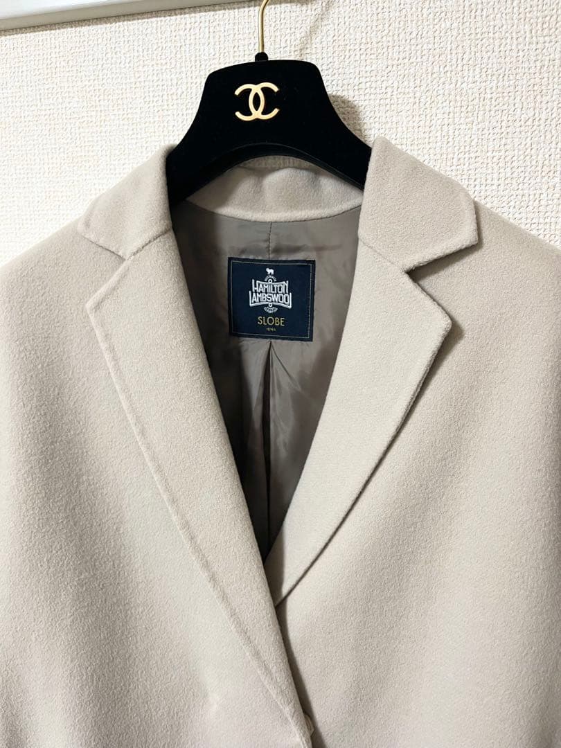 ★美品★スローブイエナ　HAMILTONダブルフェイスロングチェスターコート