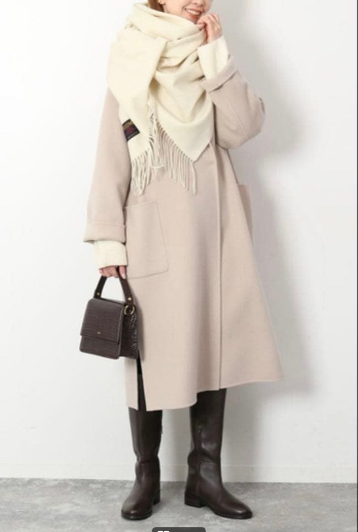 ★美品★スローブイエナ　HAMILTONダブルフェイスロングチェスターコート