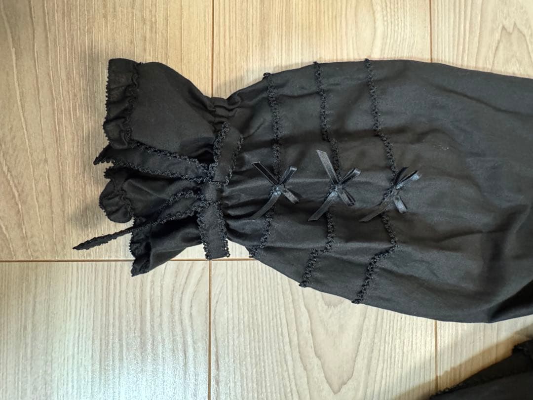 PINK HOUSE タブリエ付きワンピース 黒　新品未使用タグ付