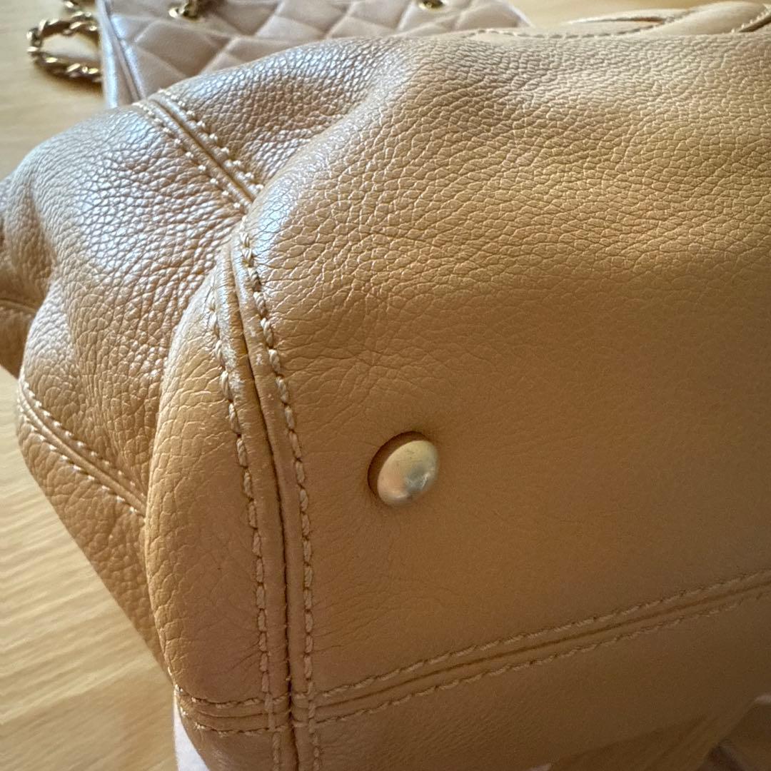 Chanel ショルダーバッグ キャメル レザー