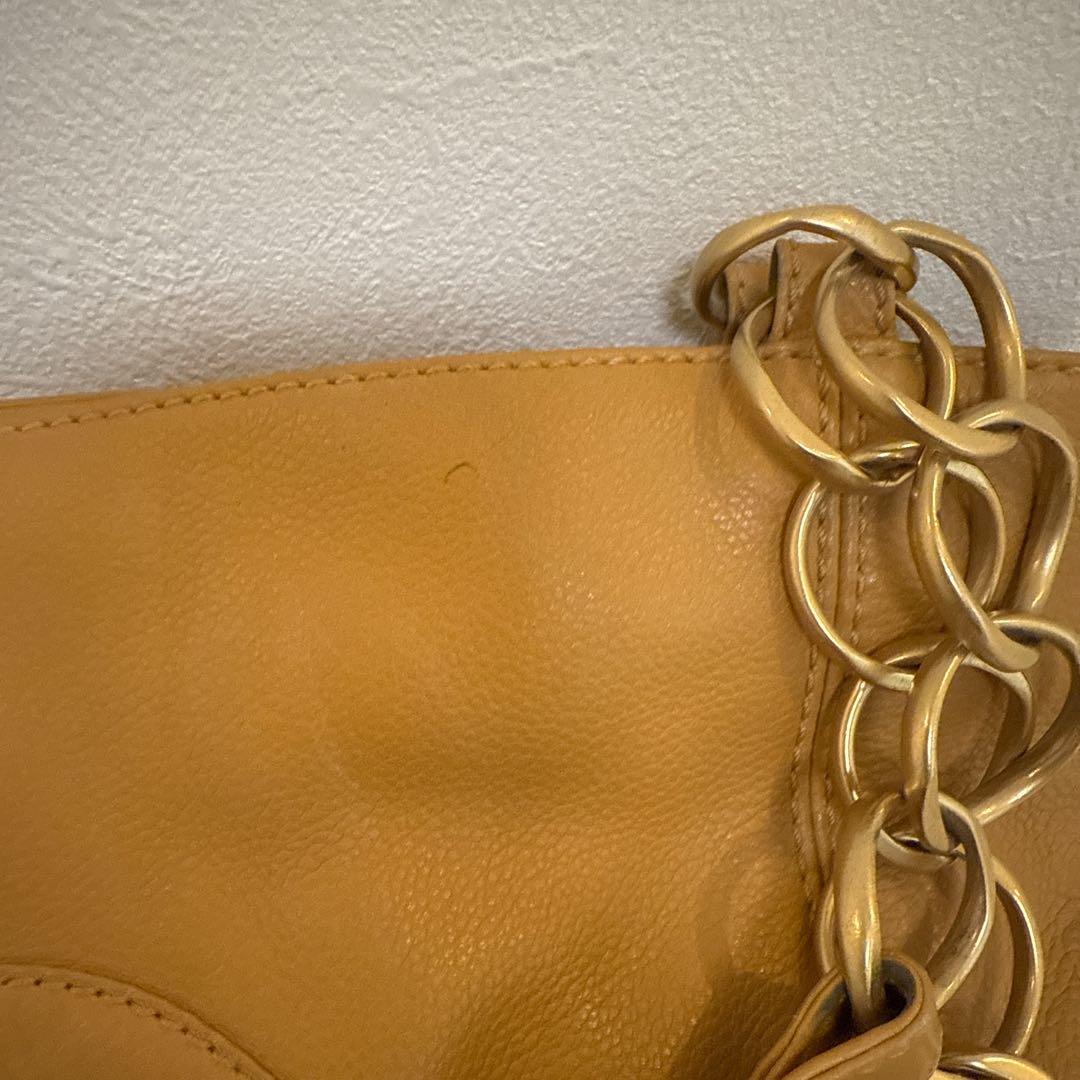 Chanel ショルダーバッグ キャメル レザー