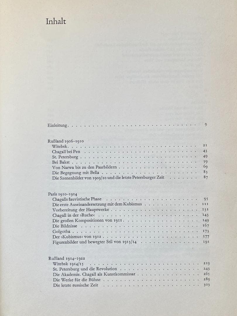 マルク・シャガール『Leben und Werk-1961』