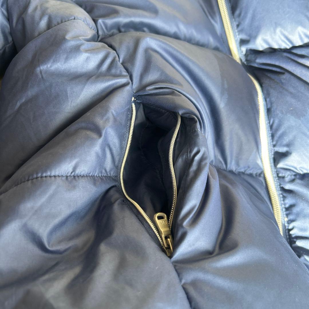 美品✨ポロ ラルフローレン 肉厚 ダウンジャケット ロゴ刺繍 2way 160