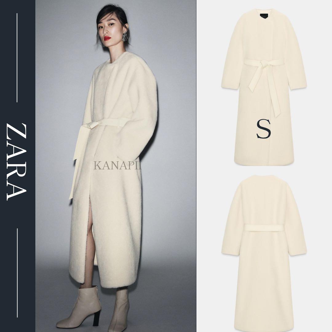 ZARA ZWコレクション フェイクファーコート S 新品