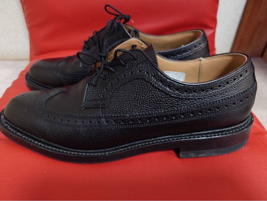 【ほぼ未使用・美品】REGAL 2589 黒 25.5cm ウィングチップ 革靴