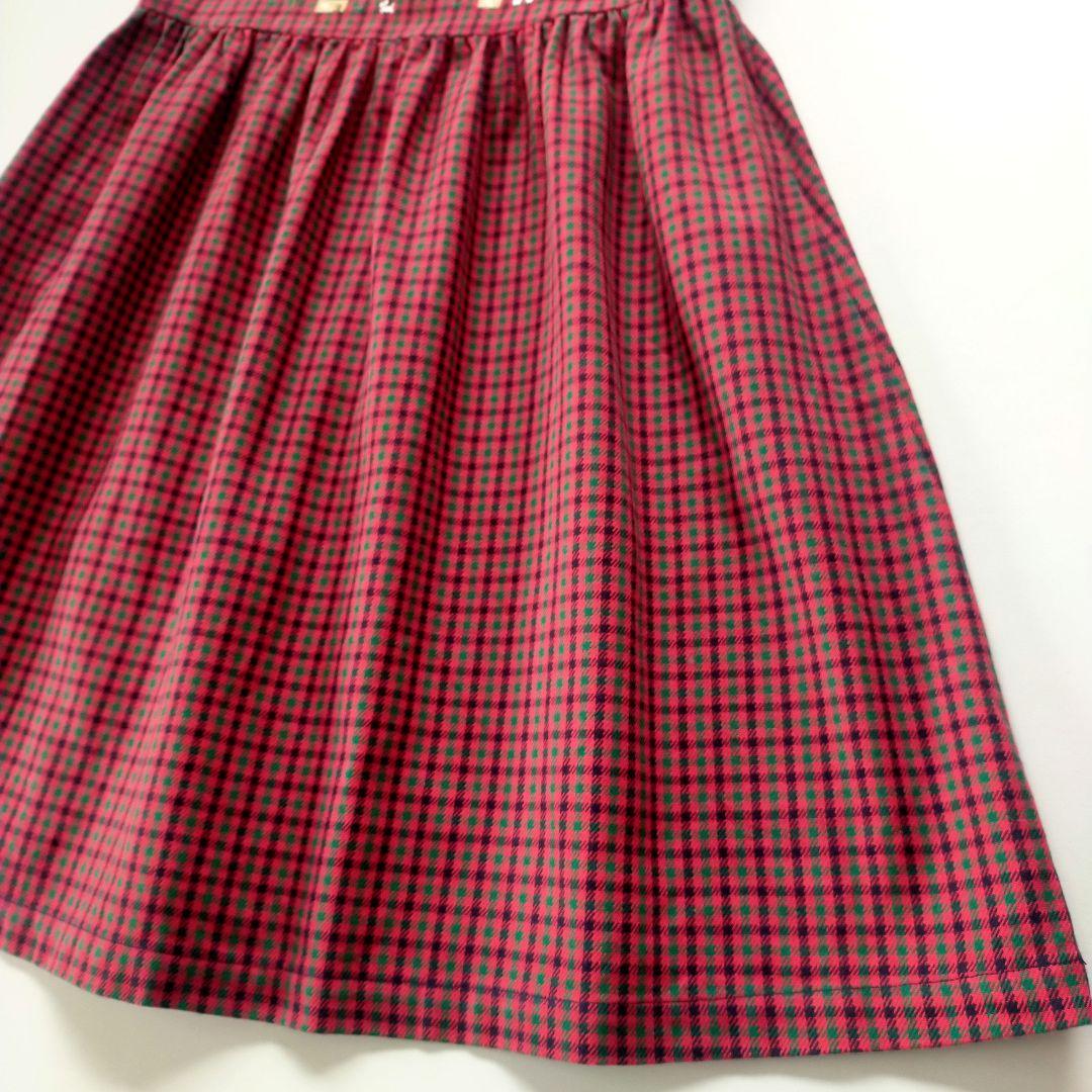 美品★現行品★130cm familiar ファミリア チェックワンピース