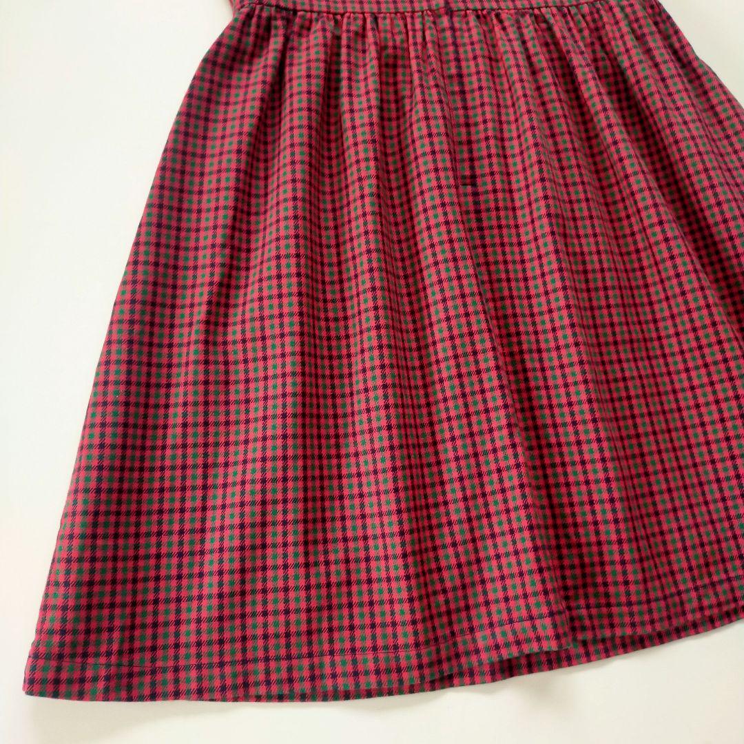 美品★現行品★130cm familiar ファミリア チェックワンピース