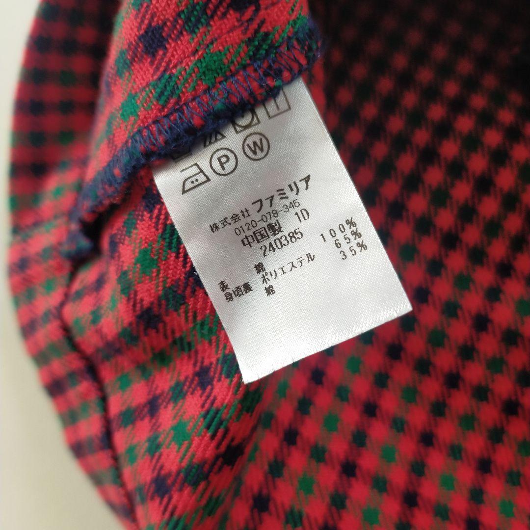 美品★現行品★130cm familiar ファミリア チェックワンピース