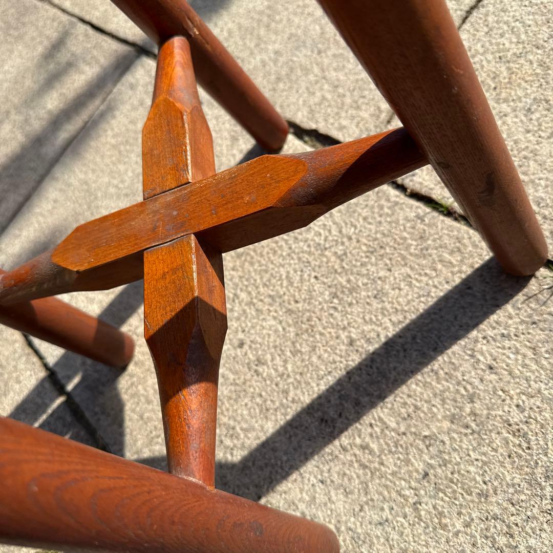 レトロ　木製　スツール　インテリア　腰掛け