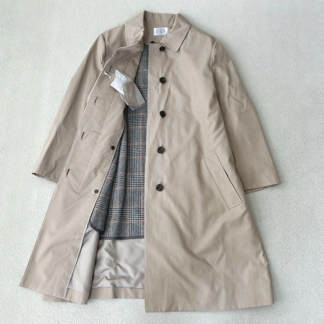 新品タグ付き✨　ジェイプレス　ステンカラーコート　ライナー付　ベージュ　チェック