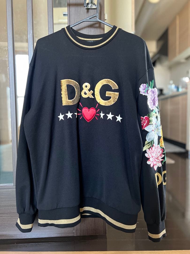 a*い様 D&G ブラック スウェット トレーナー サイズ38